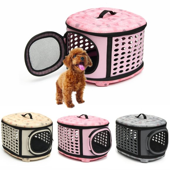 Foldable Pet Dog Cat Puppy Handbag Carrier Cage - Picture 1 of 13
